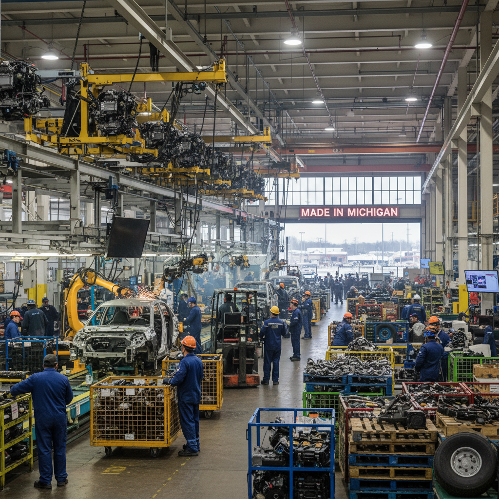 Michigan Businesses Track Dow Jones Futures Rise on Tariff News