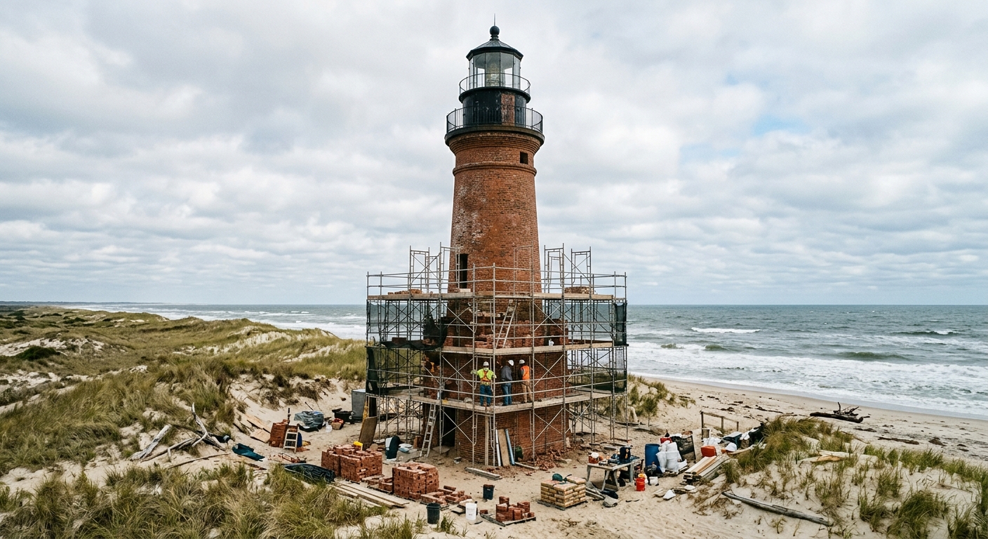 Lakeshore Keepers Initiate Restoration Work at Big Sable Point Lighthouse